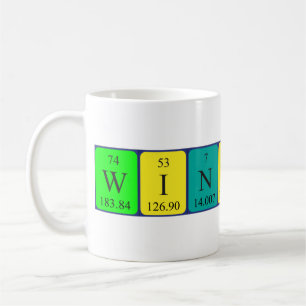 Winifred periodic table name mug