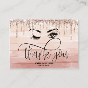 Wink Beautiful Brown Eye with Gold Crown Aftercare Referral Card