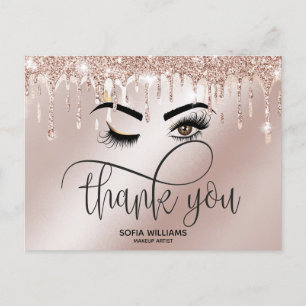 Wink Beautiful Brown Eye with Gold Crown Postcard