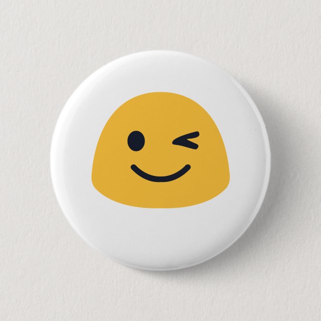 Wink Emoji Button (Front)