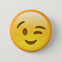 Winking Face Emoji - Emoji - Pin