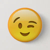 Winking Face Emoji - Emoji - Pin