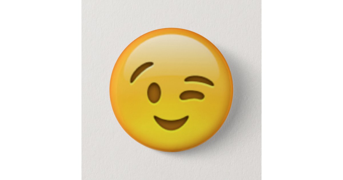 Winking Face Emoji - Emoji - Pin