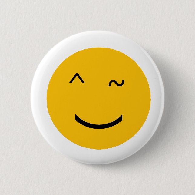 Wink Pinback Button (Front)