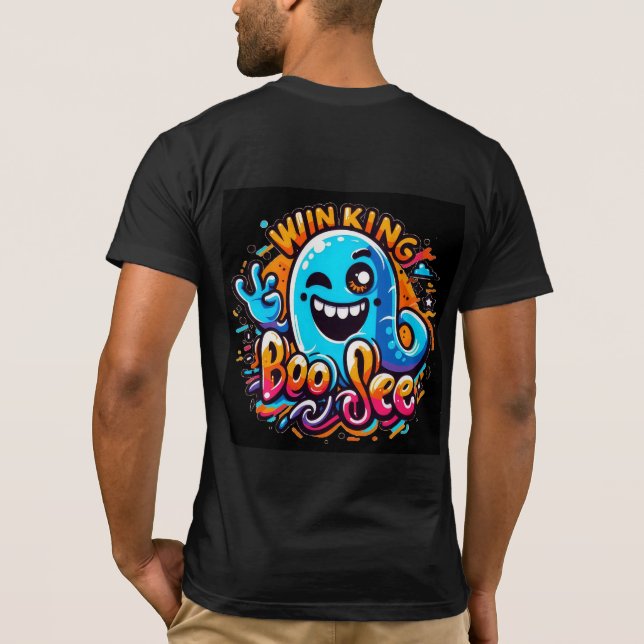 Winking Boo Jee ghost T-Shirt (Back)