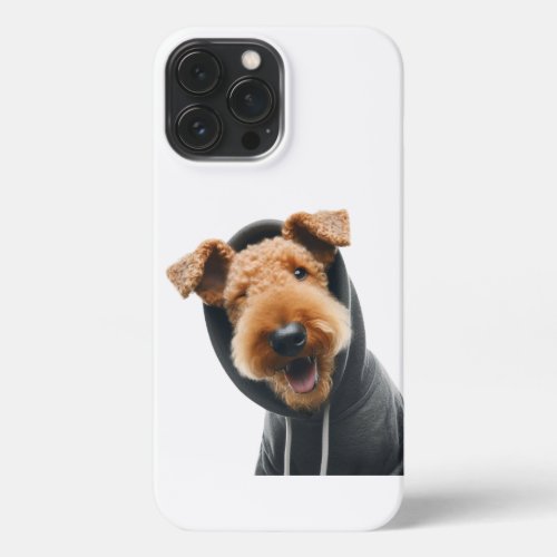Winking Dog in a Hoodie iPhone 13 Pro Max Case