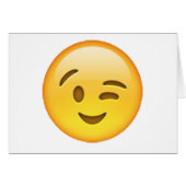 Winking - Emoji Cards (Front Horizontal)