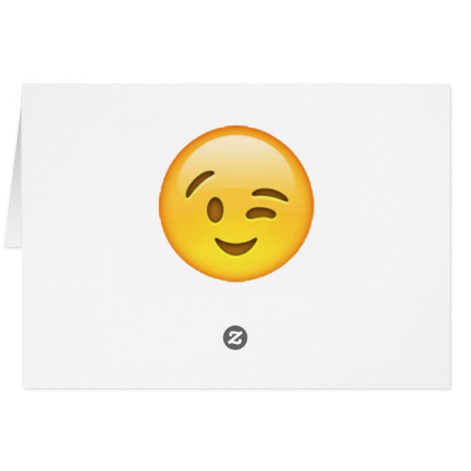 Winking - Emoji Cards (Back Horizontal)