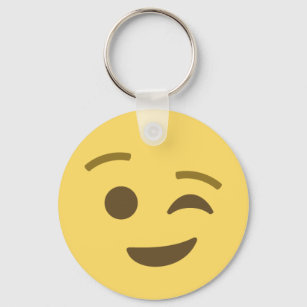 Winking Emoji Keychain