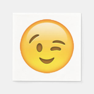 Winking - Emoji Paper Napkins