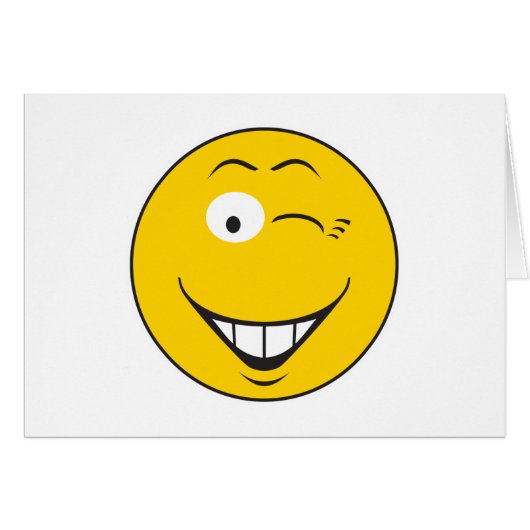 Winking Face (Front Horizontal)