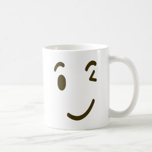 Winking Face Emoticon Funny Emoji Mug Series