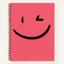 Winking Face Notebook