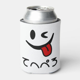 Winking Face Tongue Out てへぺろ Tehepero   Oops Can Cooler