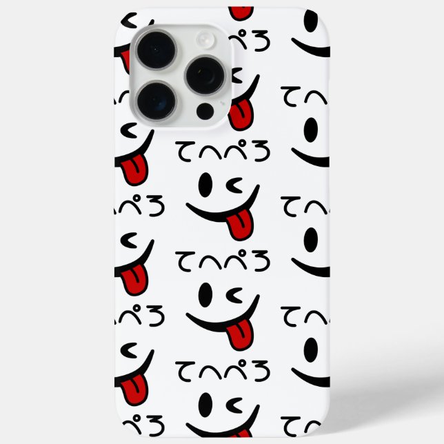 Winking Face Tongue Out てへぺろ Tehepero | Oops Case-Mate iPhone Case (Back)