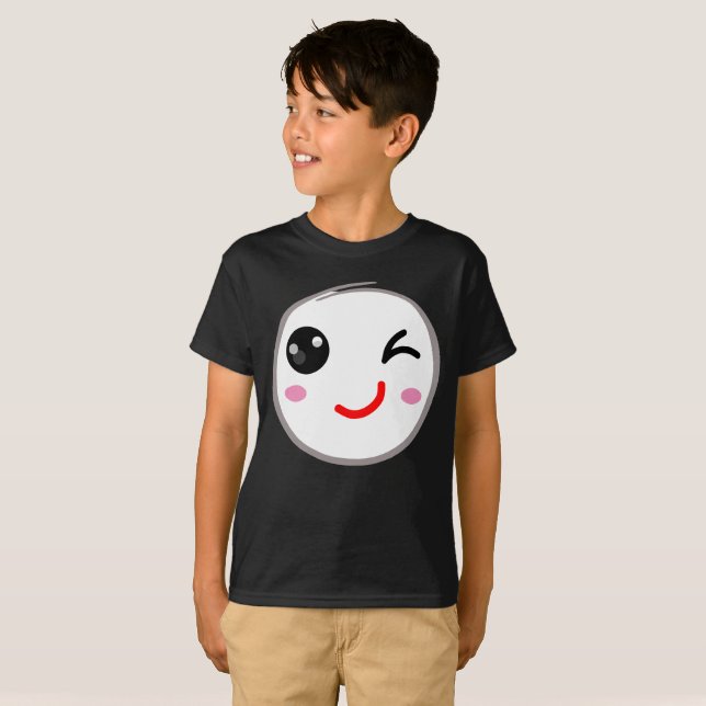 Winking face, Wink smile T-Shirt (Front Full)