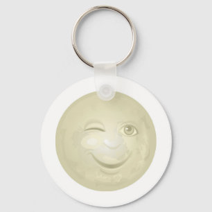 Winking Honeymoon Face Keychain