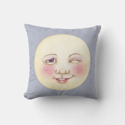 Winking Moon _ Pillow