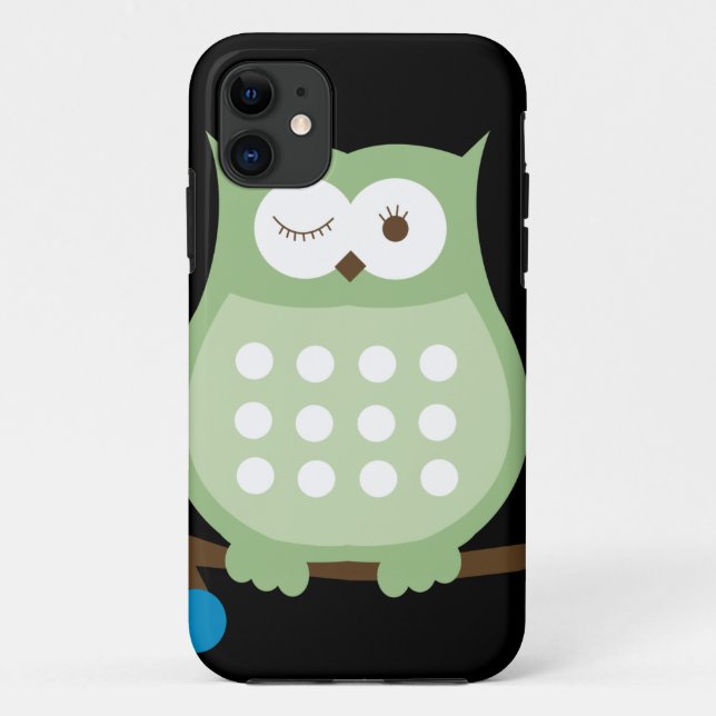 Winking Owl iPhone 5 Case (Green) (Back)
