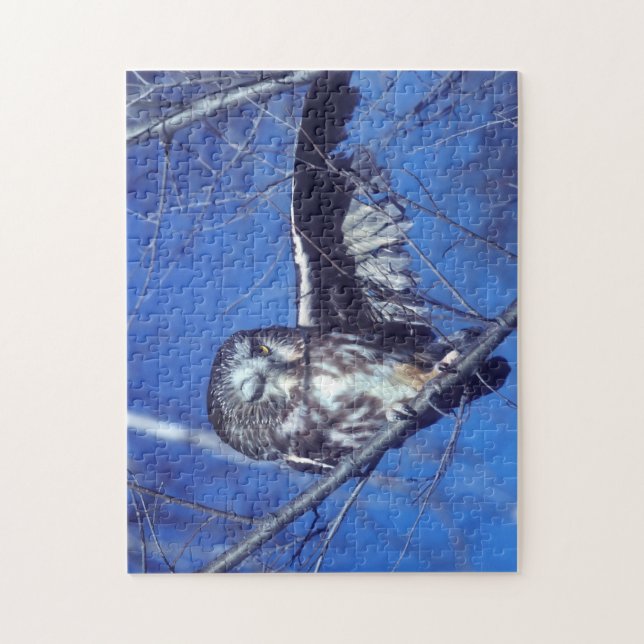 Winking owl jigsaw puzzle (Vertical)