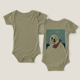 Winking Seal Wearing a Bandana Throwing Shaka Sign Infant T-shirt