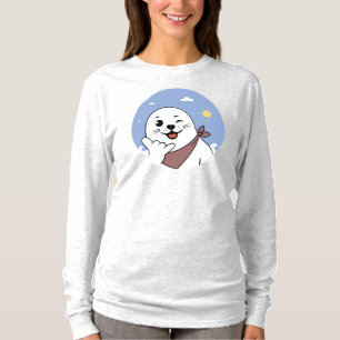 Winking Seal Wearing a Bandana Throwing Shaka Sign T-Shirt