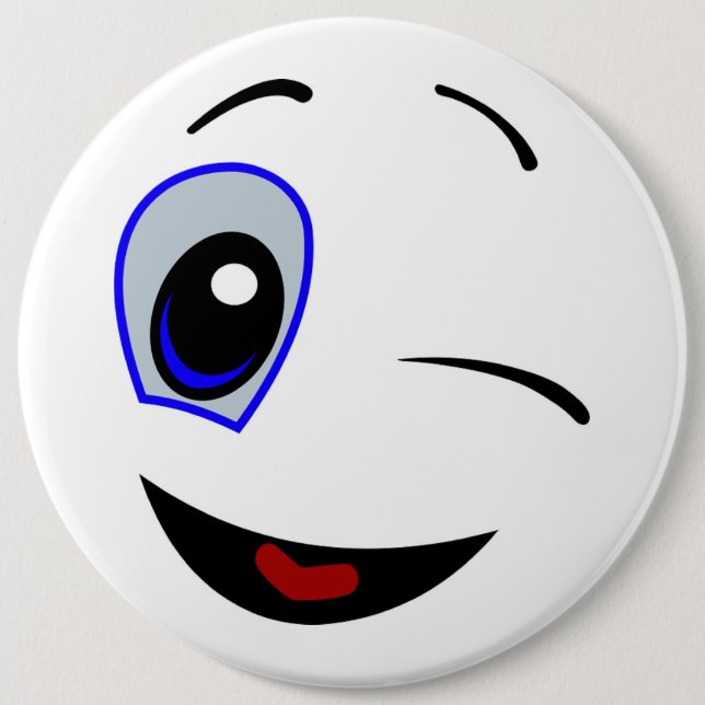 WINKING SMILEY FACE BUTTON (Front)