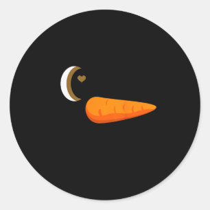 Winking Snowman Ornament Eyelashes Christmas Costu Classic Round Sticker