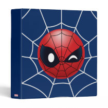 Winking Spider-Man Emoji 3 Ring Binder