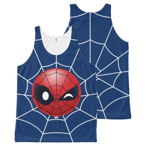 Winking Spider_Man Emoji All_Over_Print Tank Top