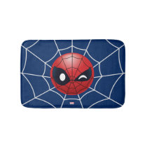 Winking Spider-Man Emoji Bathroom Mat
