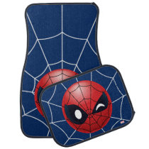 Winking Spider-Man Emoji Car Mat