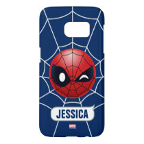 Winking Spider-Man Emoji Samsung Galaxy S7 Case