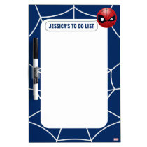 Winking Spider-Man Emoji Dry Erase Board