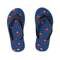 Winking Spider-Man Emoji Kid's Flip Flops