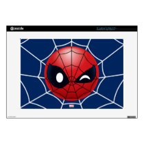 Winking Spider-Man Emoji Laptop Skins