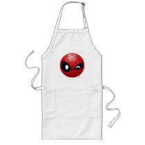 Winking Spider-Man Emoji Long Apron