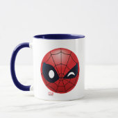 Winking Spider-Man Emoji Mug (Left)