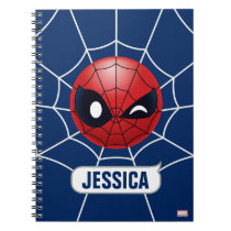 Winking Spider-Man Emoji Notebook