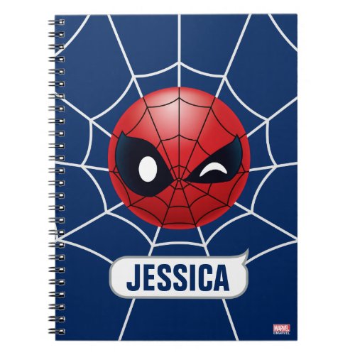 Winking Spider_Man Emoji Notebook