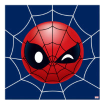 Winking Spider-Man Emoji Poster