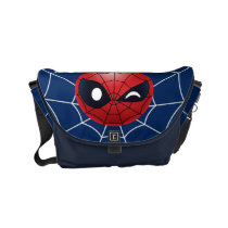 Winking Spider-Man Emoji Small Messenger Bag