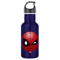 Winking Spider-Man Emoji Stainless Steel Water Bottle
