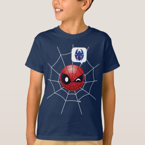 Winking Spider_Man Emoji T_Shirt