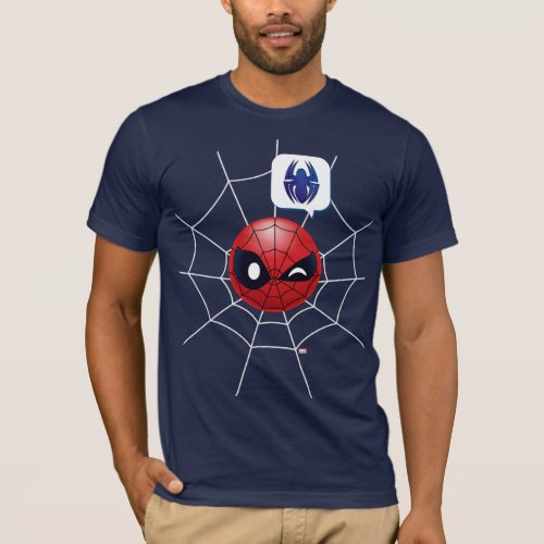 Winking Spider_Man Emoji T_Shirt