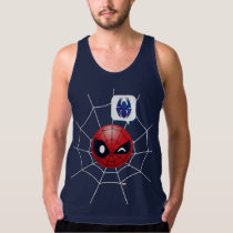 Winking Spider-Man Emoji Tank Top