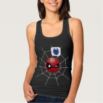 Winking Spider-Man Emoji Tank Top