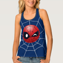 Winking Spider-Man Emoji Tank Top