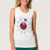 Winking Spider-Man Emoji Tank Top