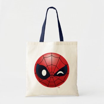 Winking Spider-man Emoji Tote Bag by marvelemoji at Zazzle